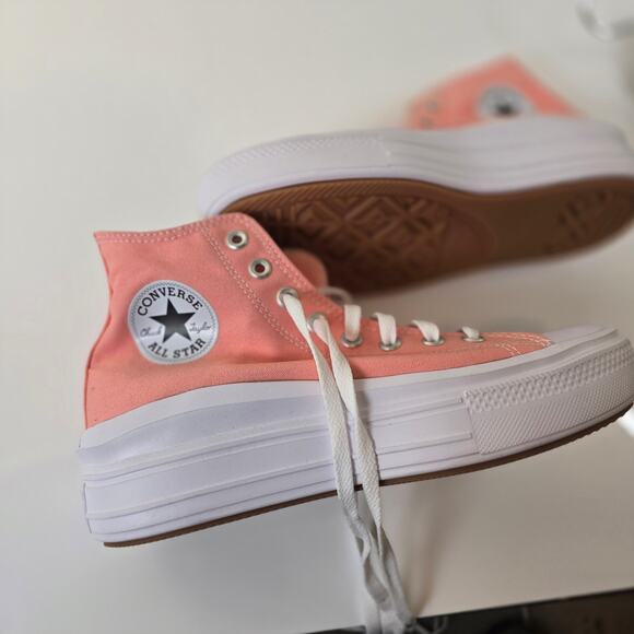 Size9.5- Converse Chuck Taylor All Star Lugged Platform High Pink - Picture 3 of 8